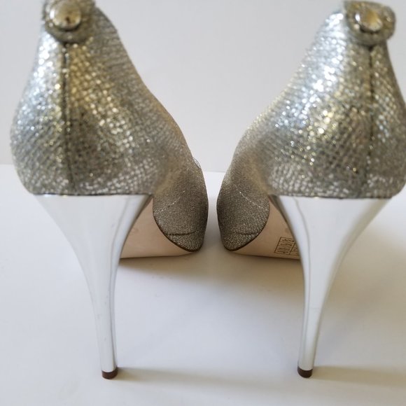 Michael Kors York Platform Silver Glitter Pumps, Heels  (size 8) - Picture 5 of 10